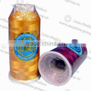 100% Polyester Rayon Embroidery Thread