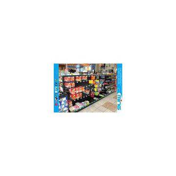 Powder Coated Single Sided Retail Display Shelves for Grocery Malls , 2.5mm Thick