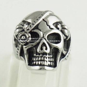 Motorcycle Titanium Steel Ring / Mens Biker Rings Punk
