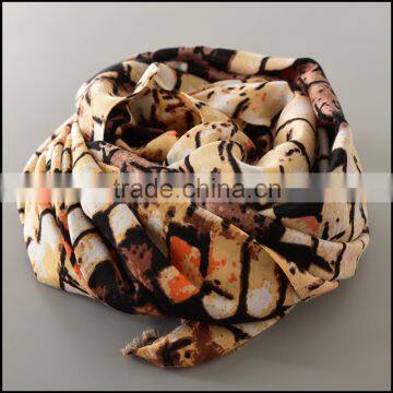 custom fashion accessories thin soft digital print viscose scarf