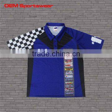 Sublimation Auto Racing Wear wholesale racing polo