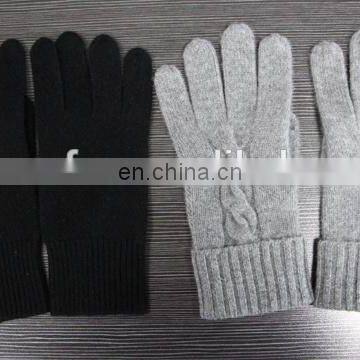 Various luxurious knitted 100% Winter cashmere gloves