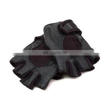 Goat leather weightlifting gloves