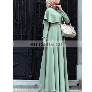 Wholesale Winter High Quality Fabric Long sleeve Abaya Arabic Islamic long Maxi Dress