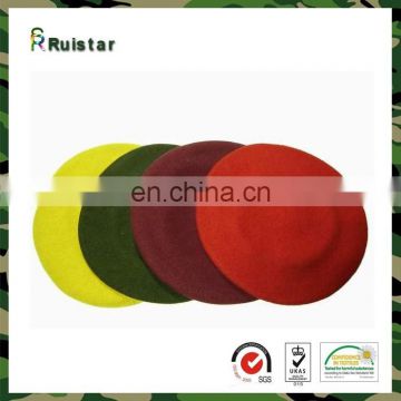 Colorful 100% Wool Beret Military Cap