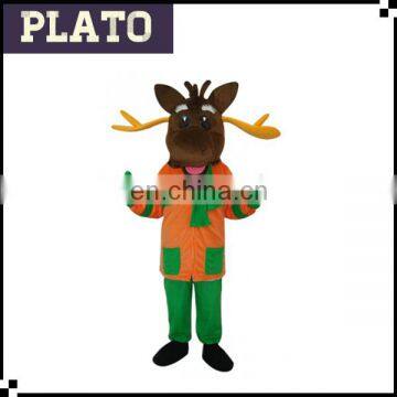 2015 christmas reindeer costume/plush reindeer costume/reindeer suit