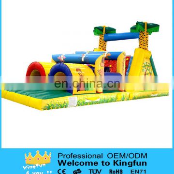 Outdoor inflatable zoo park obstacle course for entertainment