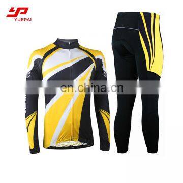 Wholesale cycling cycling pro team custom sublimated spandex long sleeve cycling suit