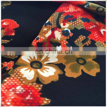 100% Poly Crepe Fabric imitation silk CDC soft handfeeling