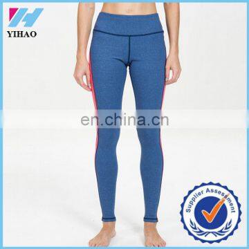 Yihao 2015 high quality factory price price bulk leggings for women patchwork ladies yoga pants