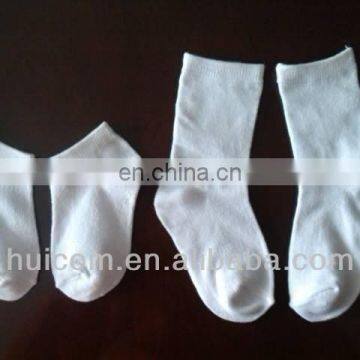 youth blank socks polyester material