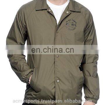 coach jackets - High quality custom logo 100% nylon coaches jackets wholesale