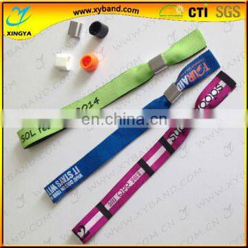 Top sale newest woven hospital fabric wristband