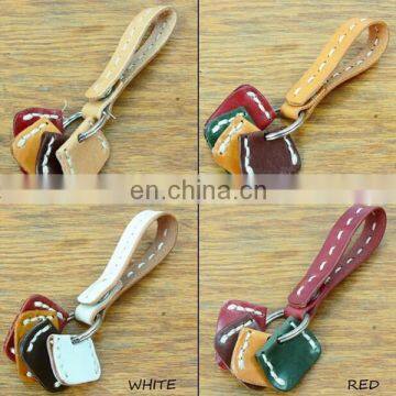 CUSTOM VINTAGE STYLE KEYRING WOMEN LEATHER KEYCHAIN