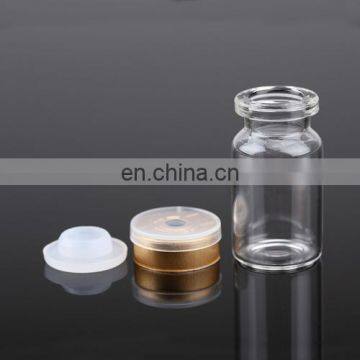 empty pharmaceutical glass vial with rubber and cap 10ml 20ml