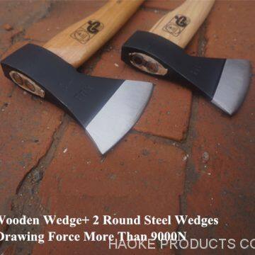 360mm Length Hickory Handle Hand Cutting Tools Steel Axe photo-3