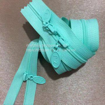 TXT Brand #5 Plastic Zipper With Normal Teeth Three Puller Open End High Quality and Low Price Garment Accessories photo-2