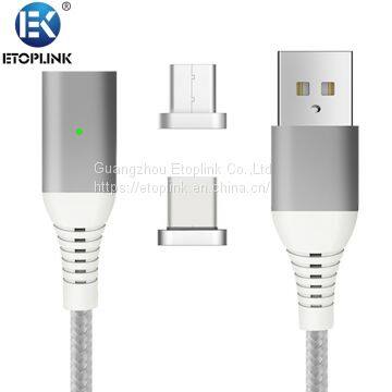 Mobile Phone Cable Magnetic USB Data Cable For ios Type C Micro USB