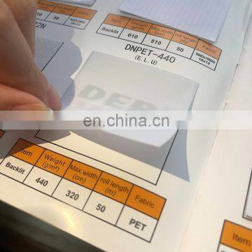 Custom Translucent PVC Coated Lightbox Backlit Flex Banner