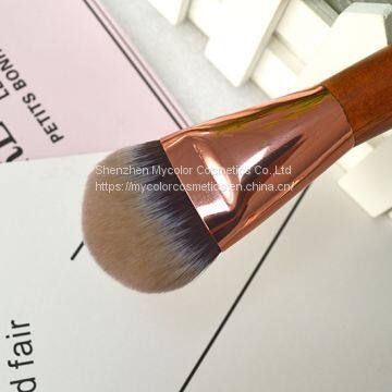 Hot Sale High Quality Flat Foundation Brush Makeup Brush Customized OEM Factory Burlywood photo-4