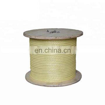 High Temperature Custom Resistance Fireproof Braided Aramid Fiber Roller Rope photo-2
