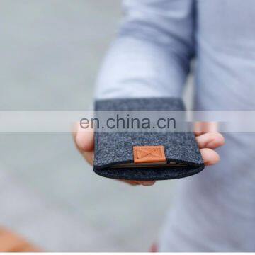 Оптовая продажа миниатюрных кошельков для мобильных телефонов из войлока с индивидуальным логотипом photo-5