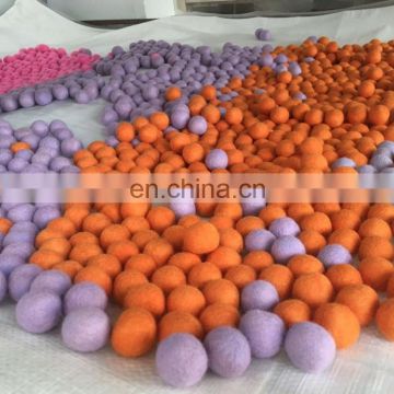 colorful colors  wool felting ball