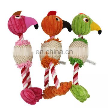 Interactive wholesale birds shape pet toys chew squeak toy dog plush