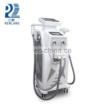 Beauty salon equipment IPL laser hair removal machine, Nd Yag laser machine, RF lifting machine all in 1