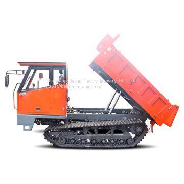 unique design 6 ton hydraulic crawler type dump truck  equipped with 2 brake cylinders