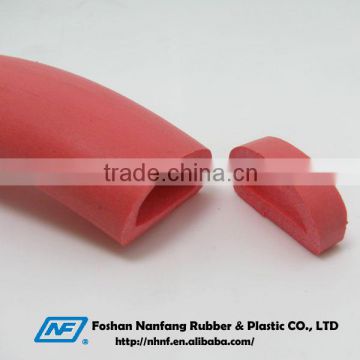 Customized hose D shape silicone rubber edging strips