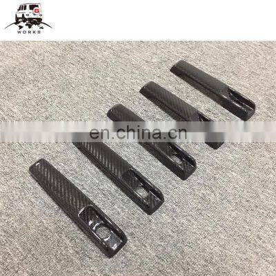 W463 Door Handle Cover Fit for G-class W463 All Year DRY Carbon Fiber Material G63 Door Handle Cover photo-4