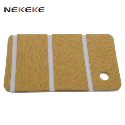 NEKEKE Golden Yellow + White Lines Boat Yacht EVA Deck Foam Sheet Composite outdoor decking