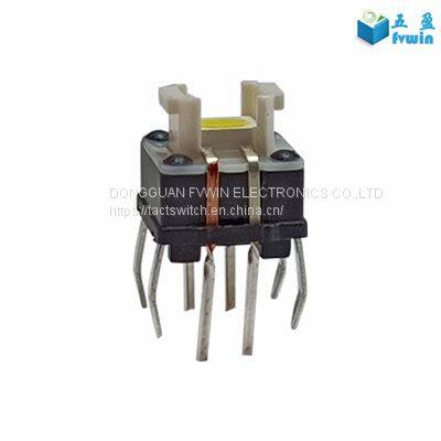 RED-WHITE Bi-color LED illuminated Tactile Button Switches