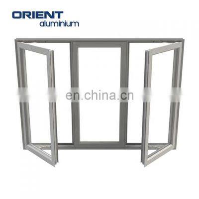 Powder Coated White/Grey Color Casement Window for Home photo-3