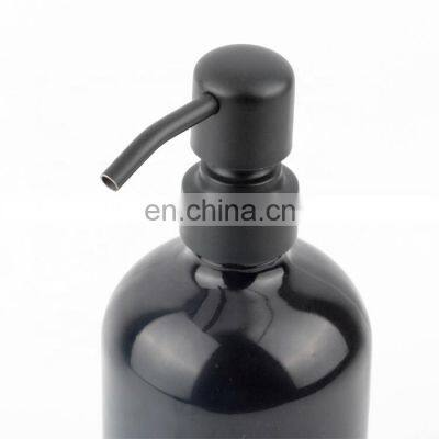 Factory Made Black Foam Packaging Shampoo Pump Kitchen Sink Soap Dispenser Black 500Ml Plastic Bottle With Gold Pump