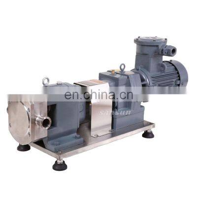 Factory Price  sanitary food grade rotary lobe pump with parts Mechanical seal for Chocolate Honey