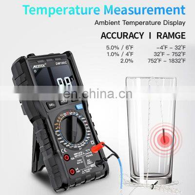 MESTEK DM100C 10000 Counts Digital Multimeter Temperature Multimeters Tester AC/DC Voltage Ammeter Current Ohm Auto Multimetro photo-2