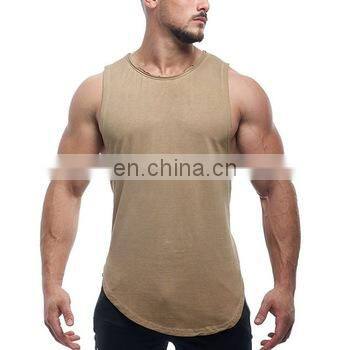 Wholesale 2022 Tank Tops 100% Cotton/Polyester Custom Gym Men's Fitness Tank Top photo-3