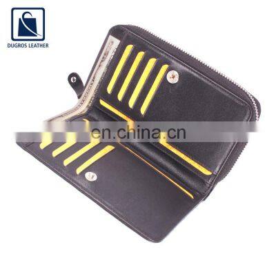 Factory Direct Sale 2022 Exclusive Range Modern Design Nickle Fitting Genuine Leather Women Wallet for Wholesale Purchase photo-5