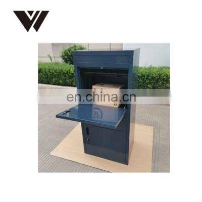 Parcel Drop Box Large Locking Mailbox Secure Package Delivery Steel Locker