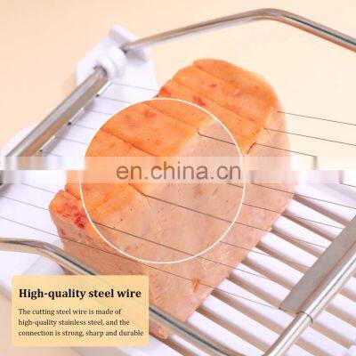 Luncheon Meat Slicer, Boiled Egg Fruit Soft Cheese Slicer Cutter, Stainless Steel Wires, Cuts 10 Slices photo-2