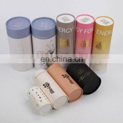 Hot Sale Kraft Tubes Tea Tube With Packaging Personalized Print Paper Cans Packaging Round Coffee Tea Packing Box photo-5
