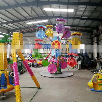 Novel popular sightseeing wheel car ride for kids mini double sides ferris wheel for sale