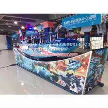 Zhongshan Tai Le Amusement Children Indoor and Outdoor Waterproof Flying Car Spaceship Floating Car Floating Boat Speed Flying Car Decisive Shark Island 7 Seat Amusement Equipment photo-3