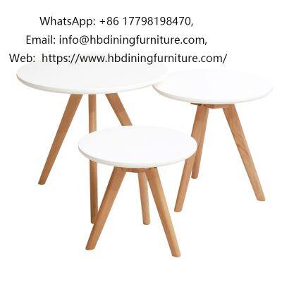 Iron Legs MDF Round 3 Sets Table