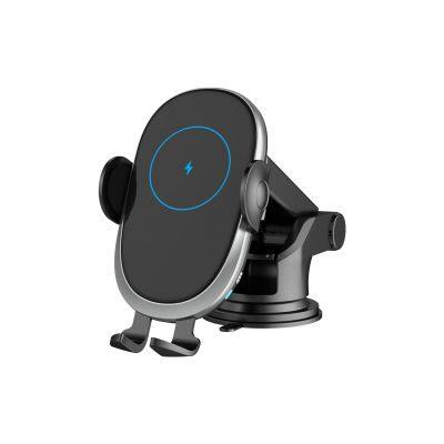 Factory Wholesale Wireless Car Charger Phone Holder 15W Fast Charging Auto Clamping Car Charger Phone Mount Car Wireless Charger