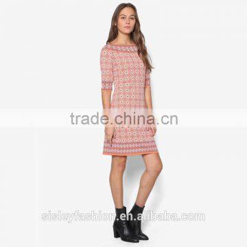 2016 Spring Hot Sale Fashion Cotton Dress Design With High Quality Ladies Western Dress Design D276 photo-4