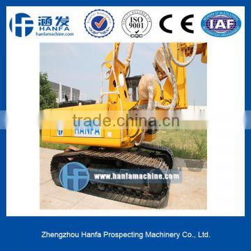 HF856A hydraulic rotary piling driver engineer oversea service ok for bridge rode foundation building