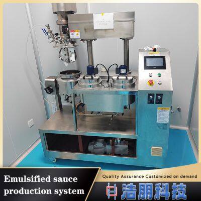 Automatic sterilization device for soybean pasteTomato sauce preparation machineEmulsified sauce production system